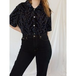 Vintage Floral Print Top